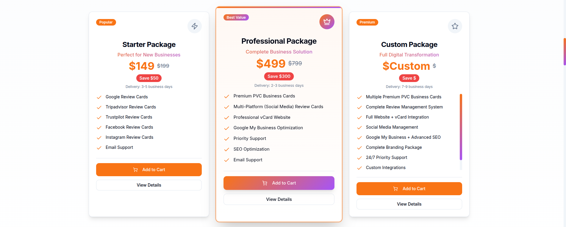 Packs Business