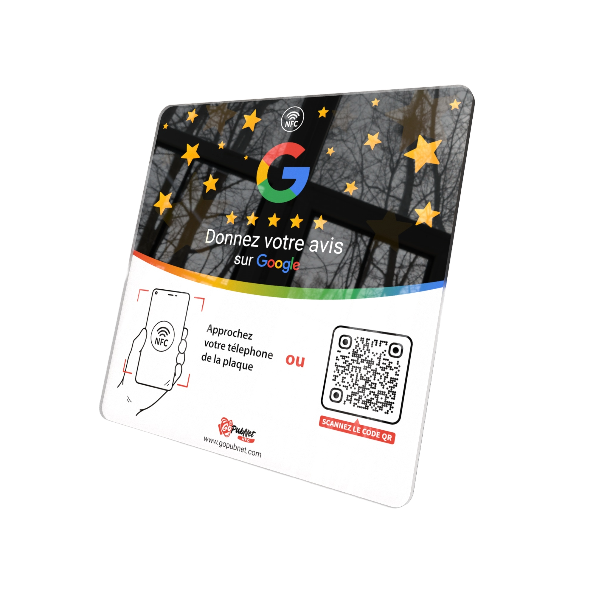 Carte Avis Google NFC